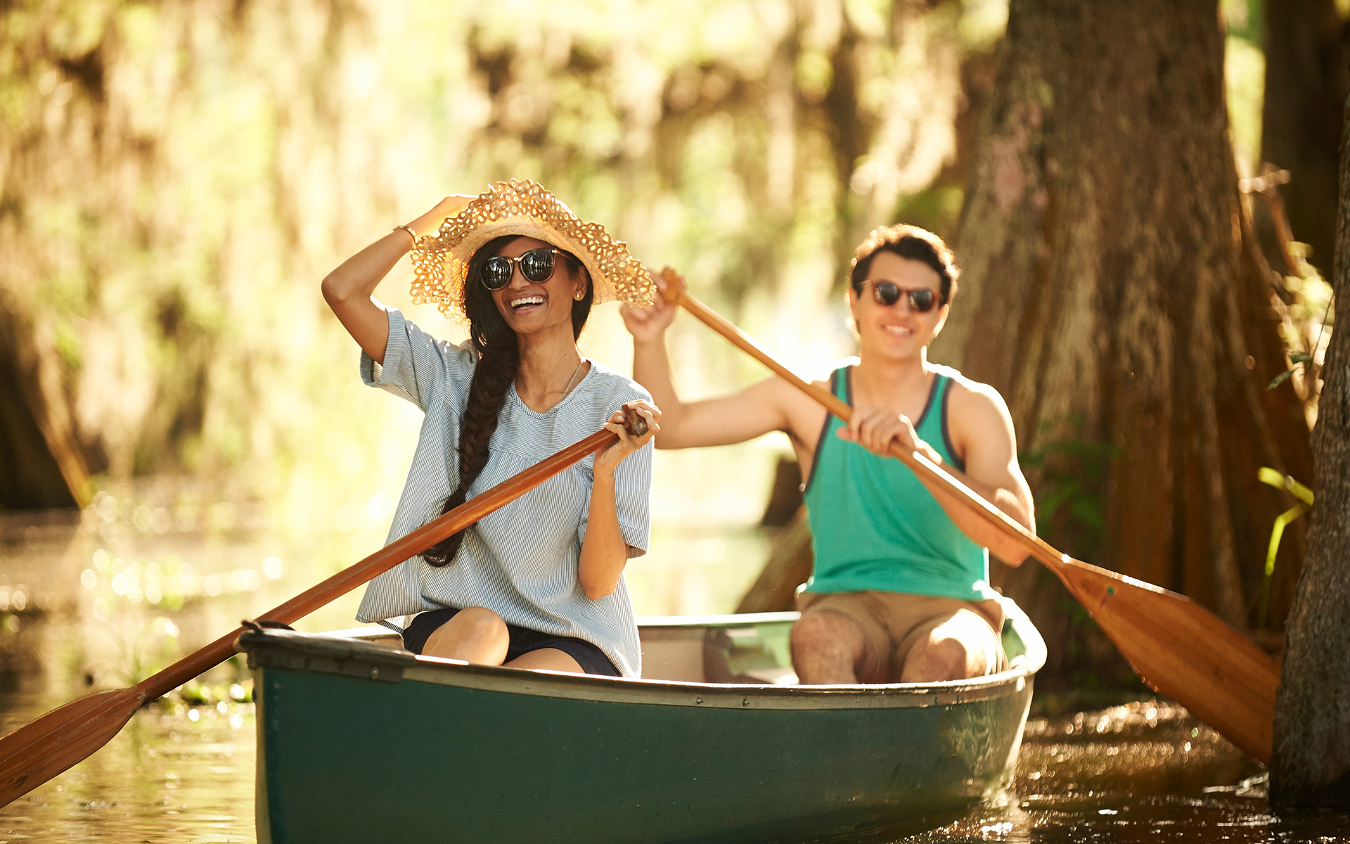 Canoeing on Lake Martin near Lafayette, Louisiana. Credit: Jamie Orillion