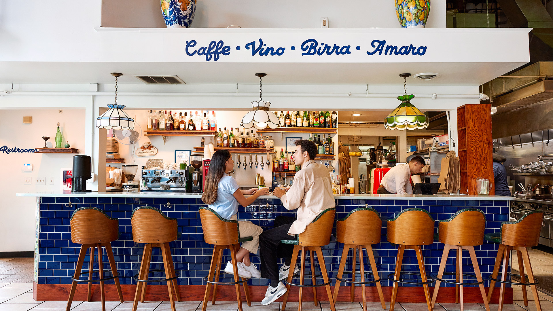 Dining in the Strip District of Pittsburgh, Pennsylvania