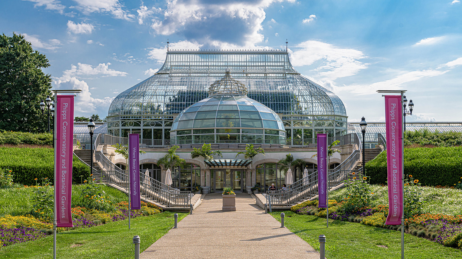 Exterior of Phipps Conservatory in Pittsburgh, Pennsylvania. Credit: Paul G. Wiegman

