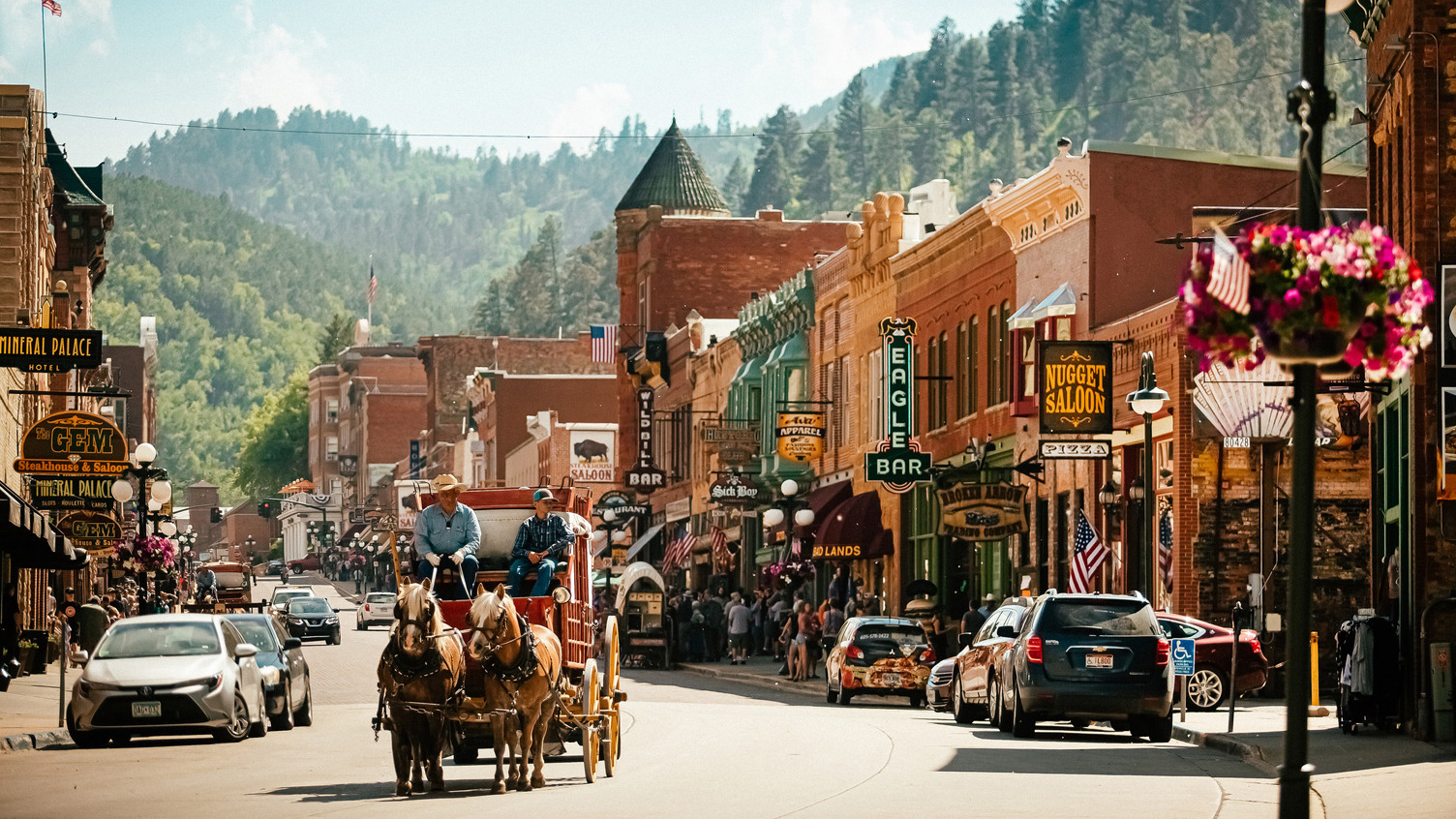 Main Street in Deadwood, South Dakota
