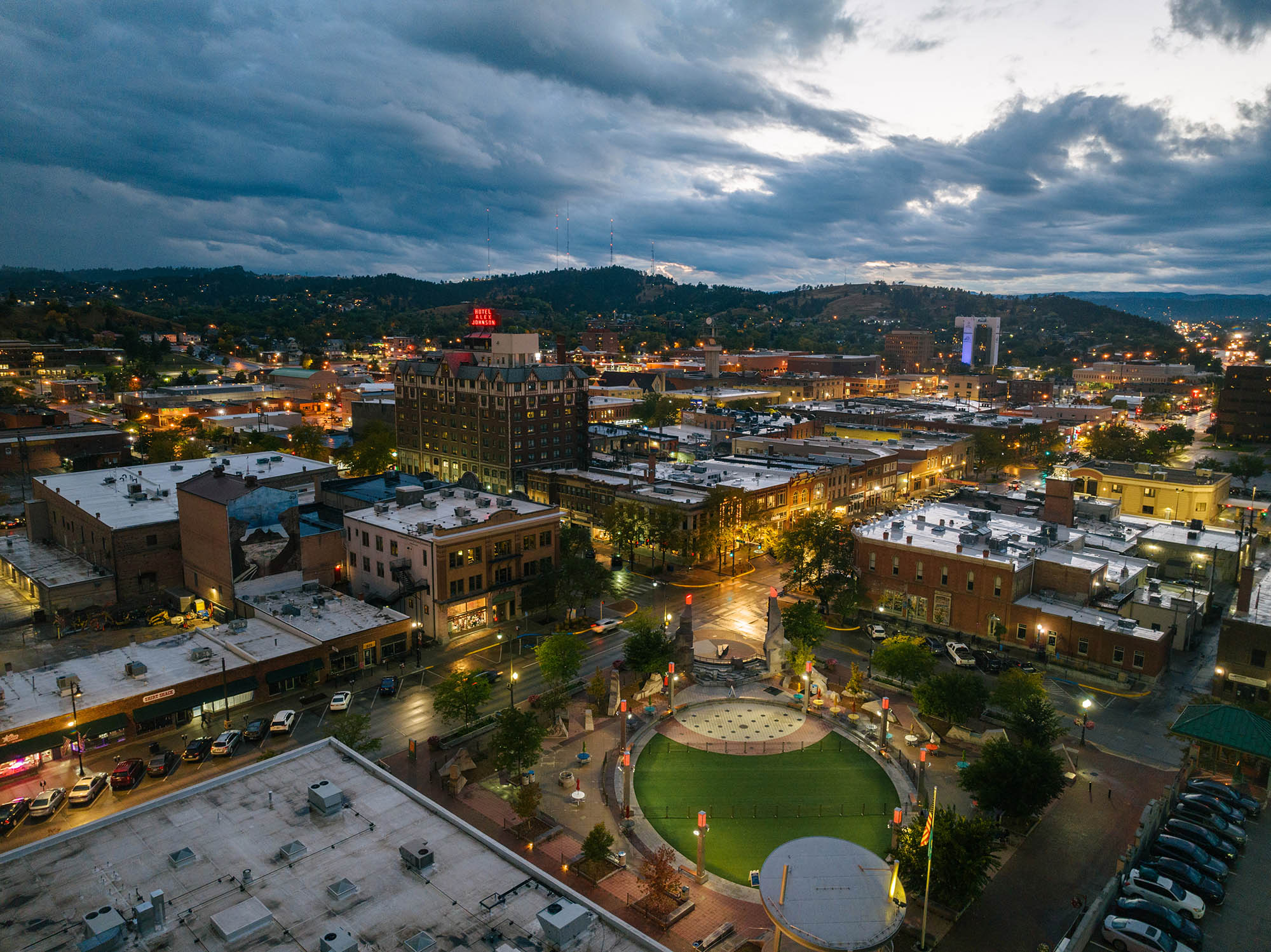 Main Street Square in Downtown Rapid City, South Dakota