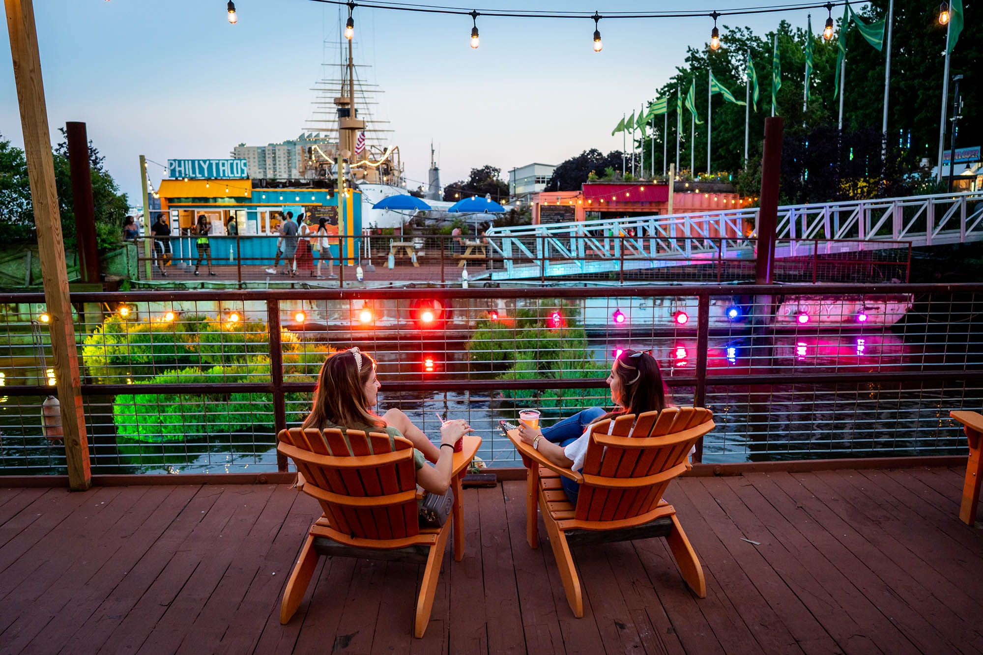 Spruce Street Harbor Park in Philadelphia, Pennsylvania