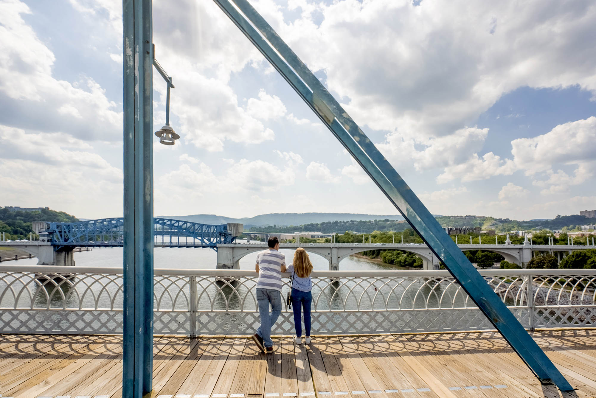 The Walnut Street Bridge in Chattanooga, Tennessee