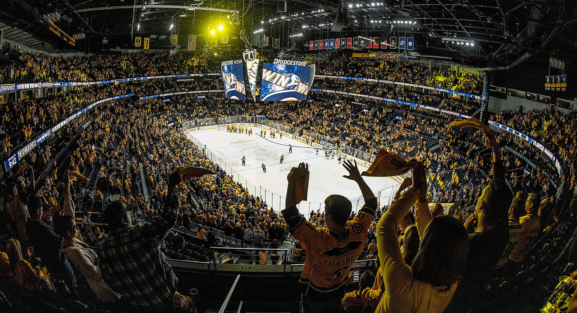 Nashville Predators NHL game in Nashville, Tennessee