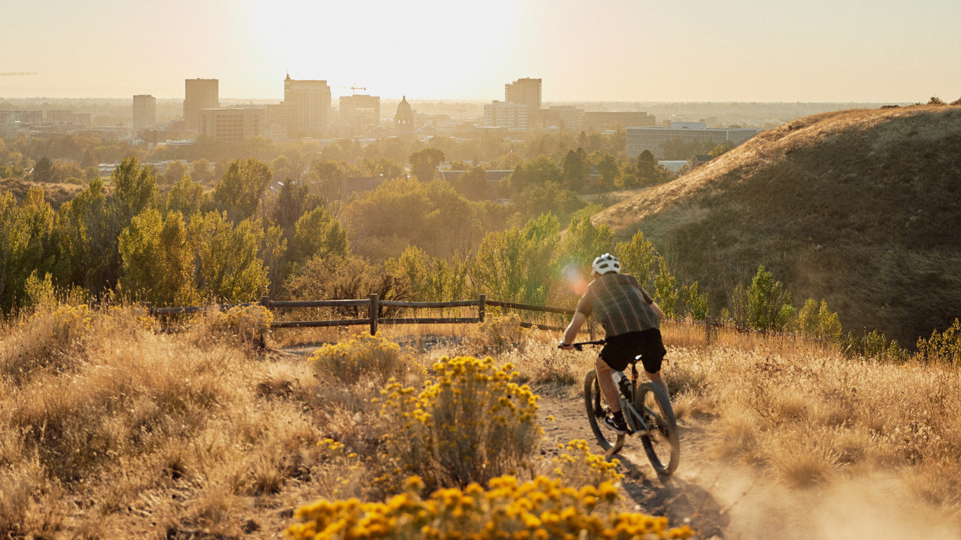 Biking just outside Boise, Idaho