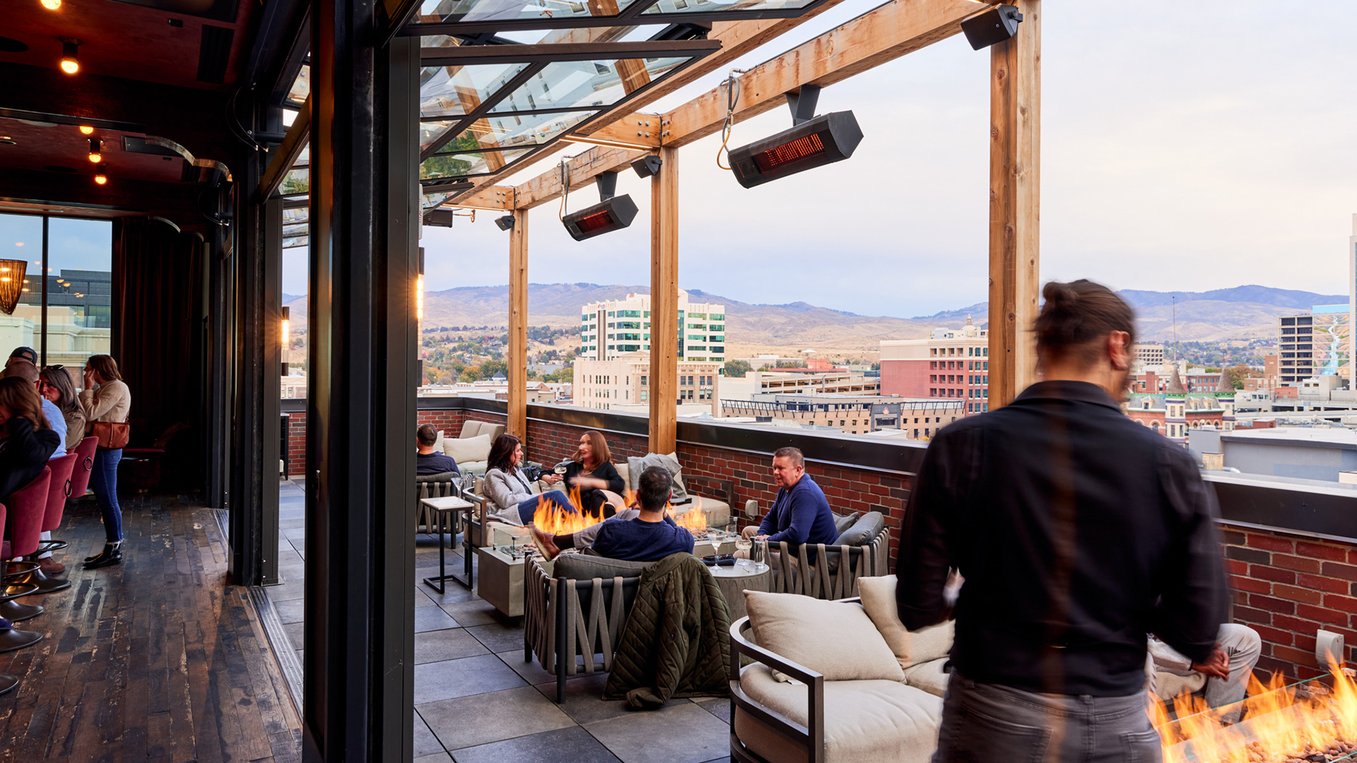 Rooftop dining in Boise, Idaho