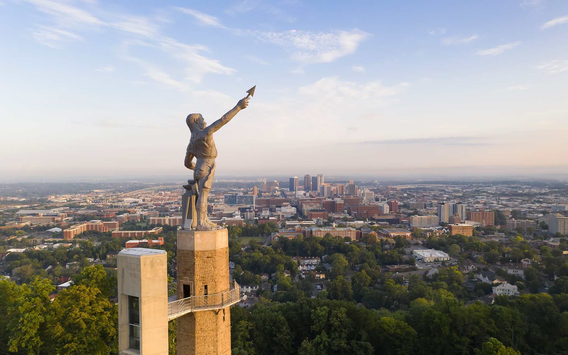 View of Birmingham, Alabama, from Vulcan Park