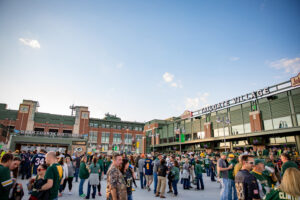 Tailgate Village at Titletown in Green Bay, Wisconsin