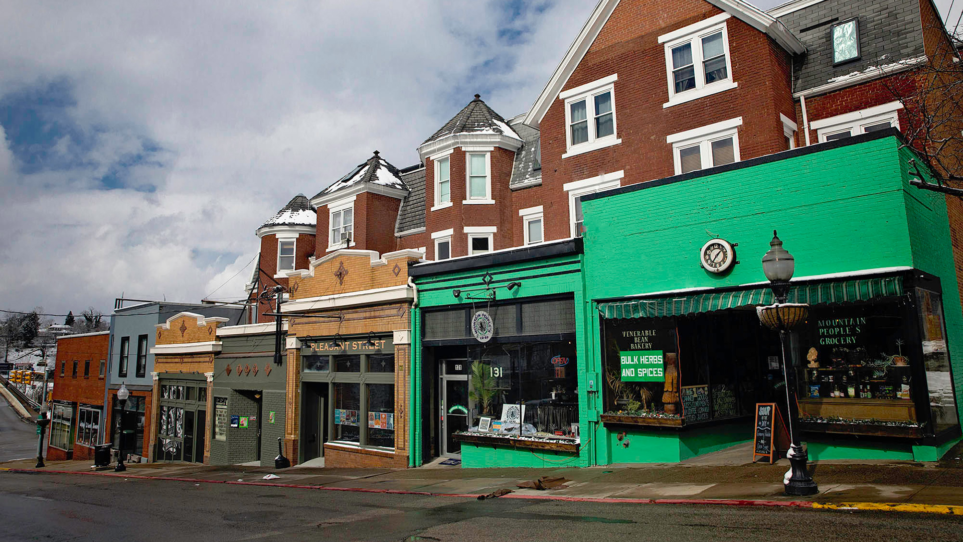 Vista da Rua Pleasant, 123, em Morgantown,Virginia Oeste