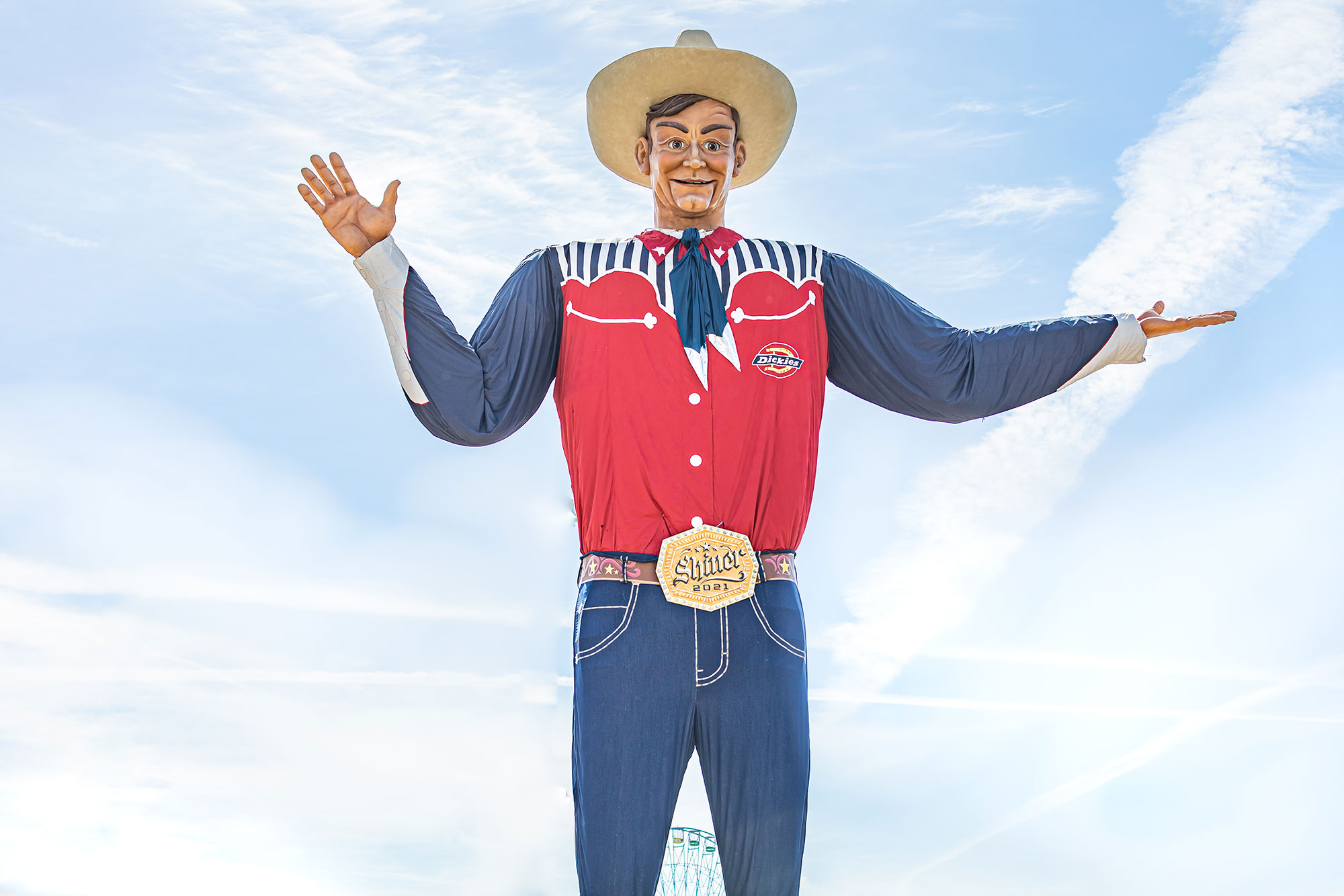 Big Tex en la Feria Estatal de Texas en Dallas, Texas