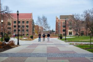 Le campus de l’Université de Dakota du Nord en Grand Forks, Dakota du Nord