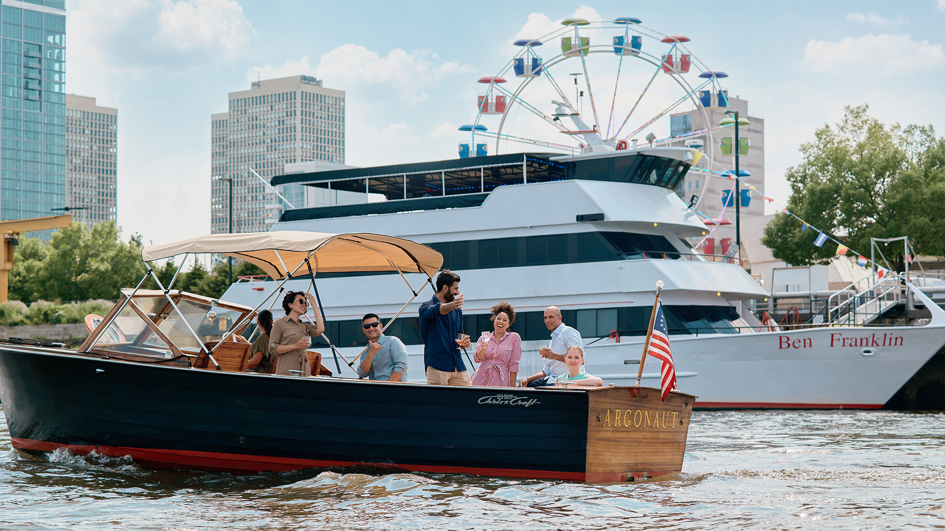 Sea Philly boat tour on the Delaware River in Philadelphia, Pennsylvania