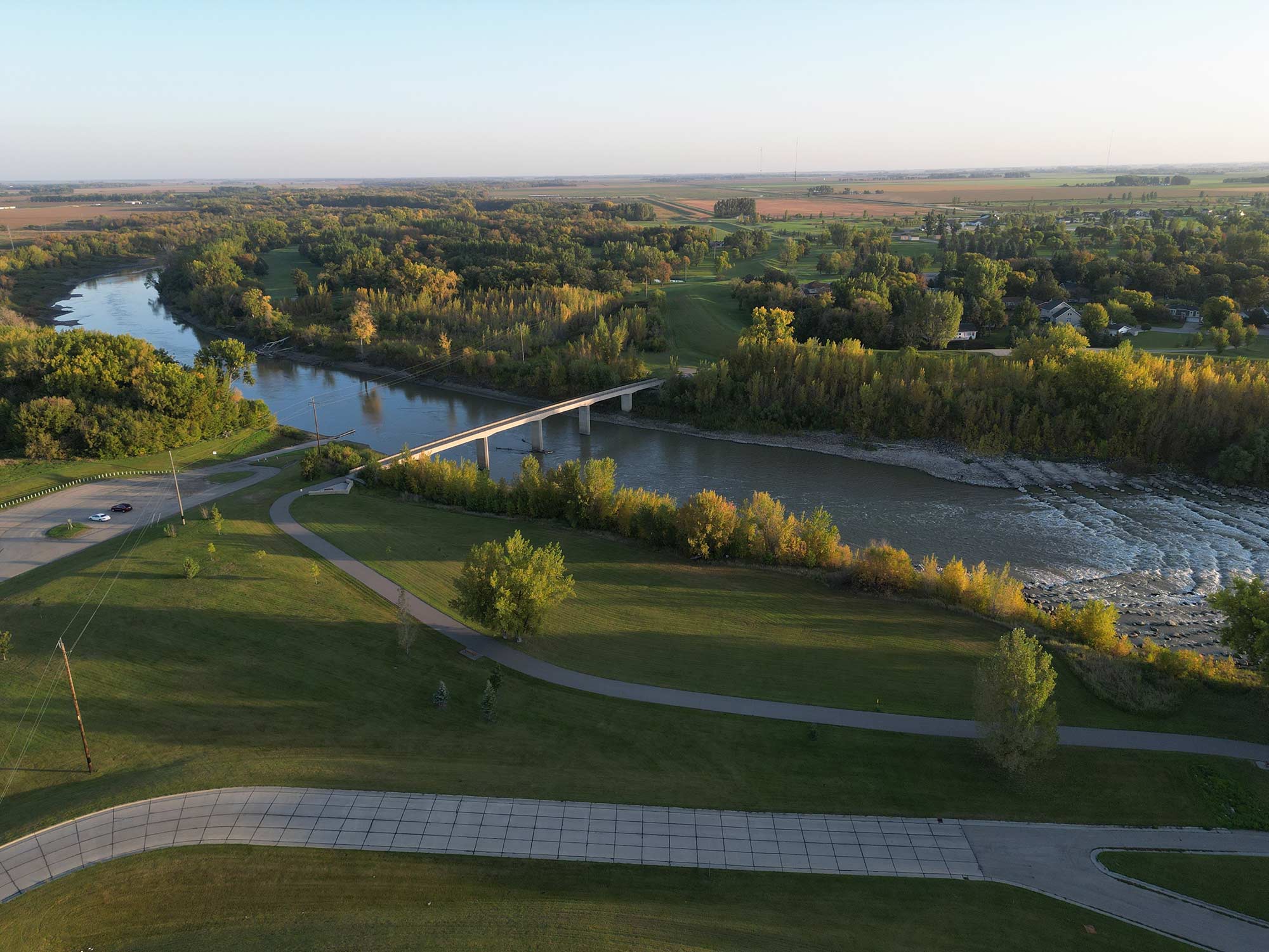 Red River Greenway in Grand Forks, North Dakota
