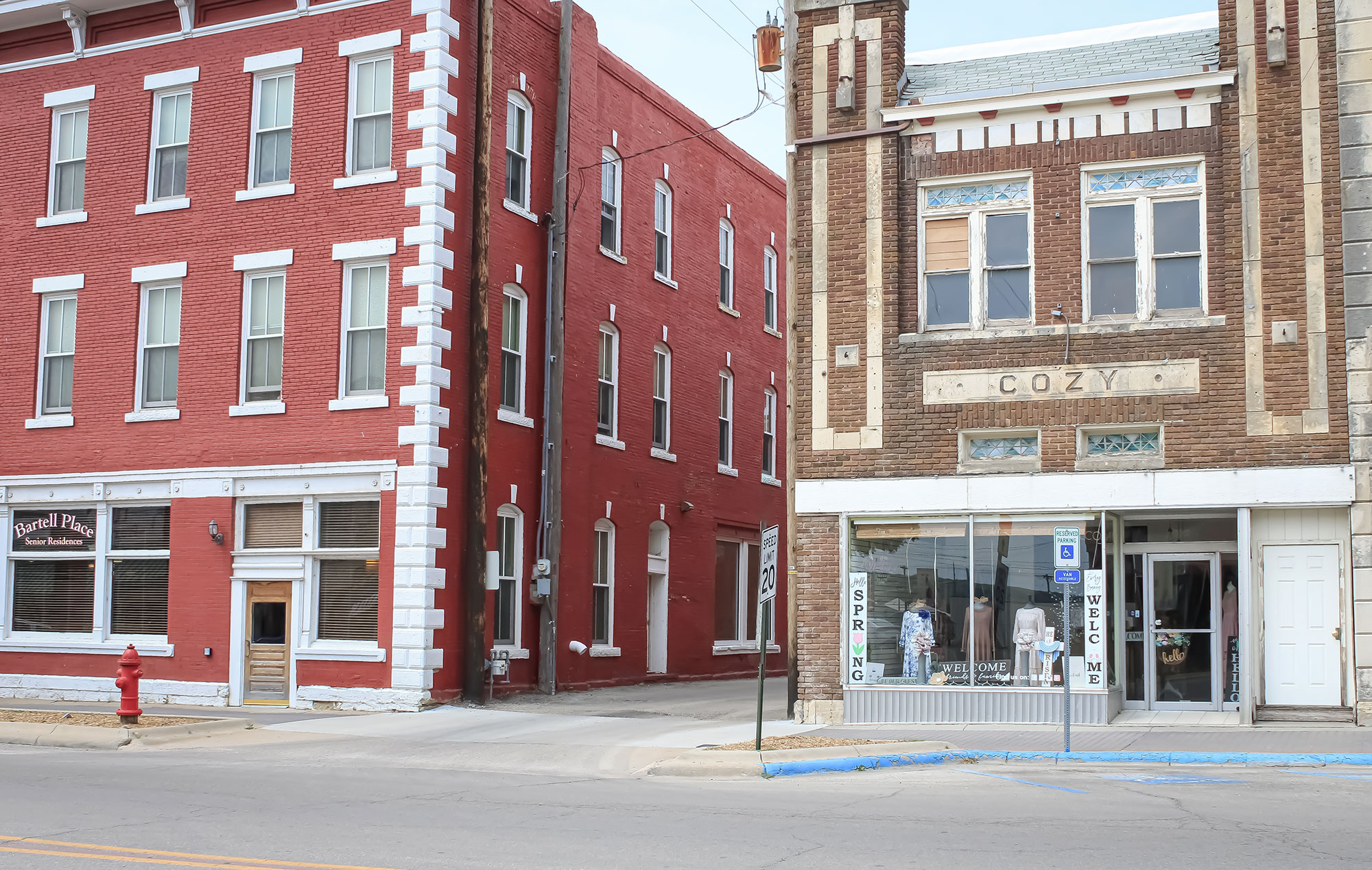Historic buildings in downtown Grand Island, Nebraska