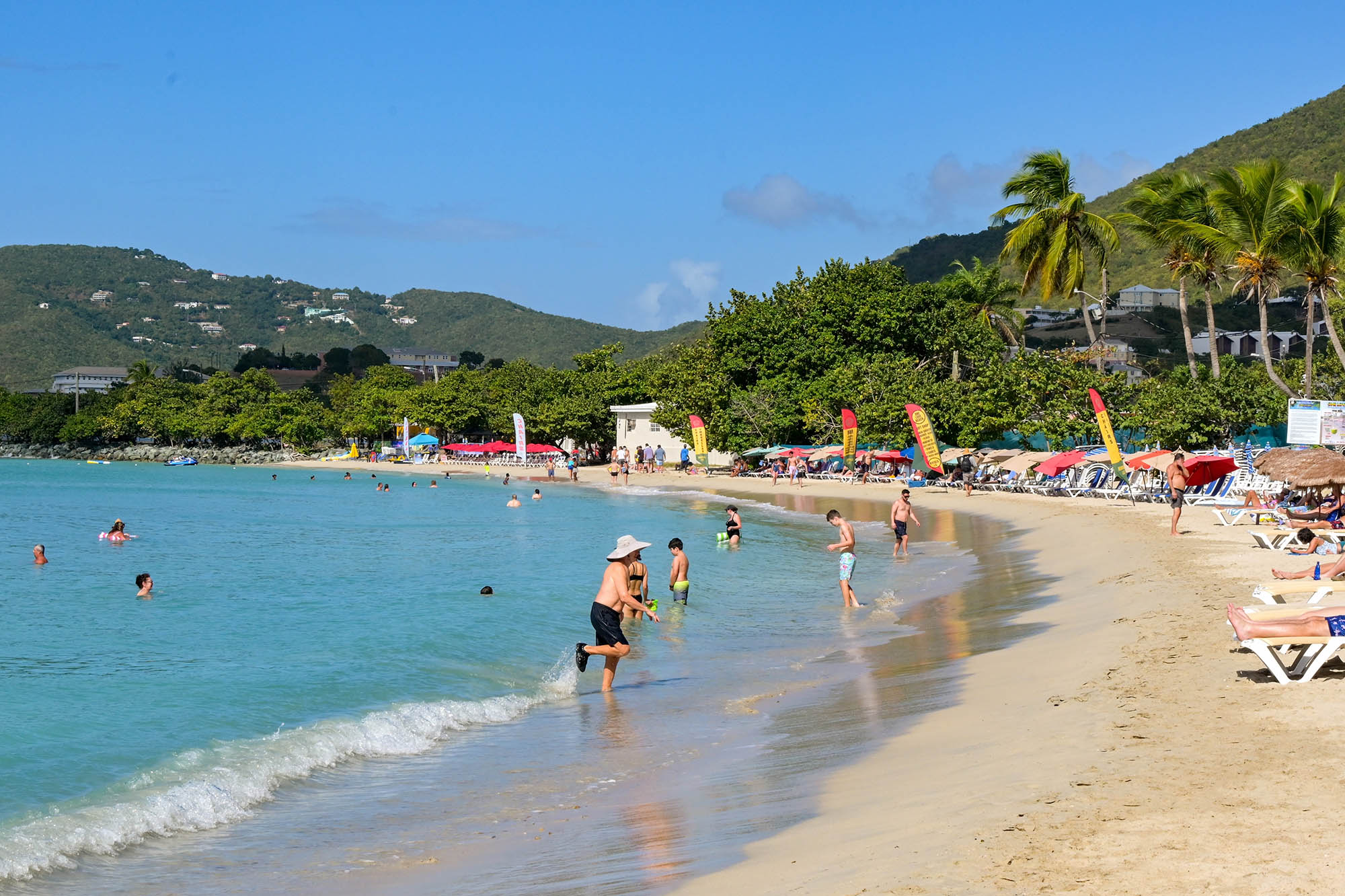 Lindbergh Bay on St. Thomas in the U.S. Virgin Islands