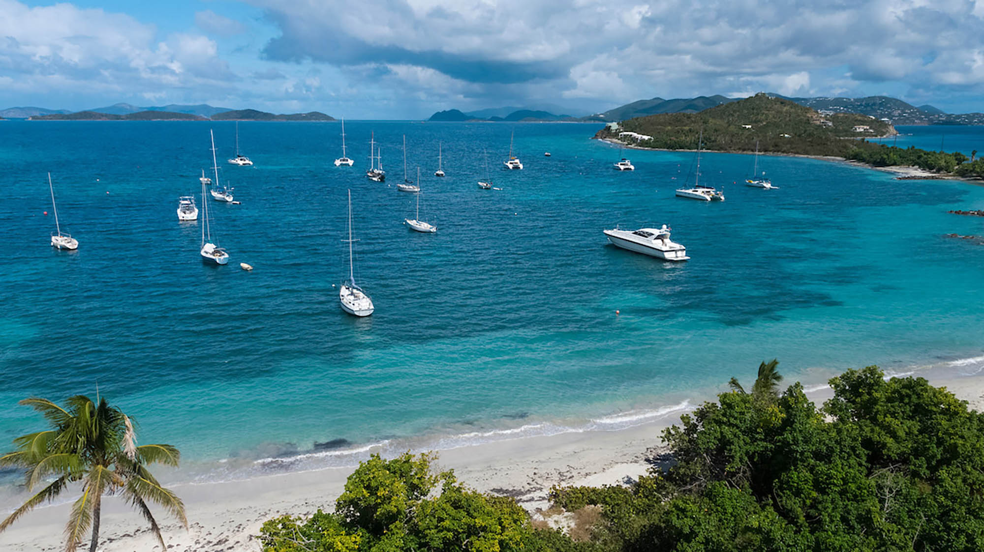 Sailboats in Vessup Bay in Red Hook on St. Thomas in the U.S. Virgin Islands; Credit: U.S. Virgin Islands Department of Tourism