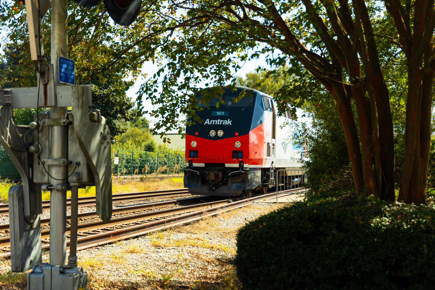 Amtrak train in Mobile, Alabama