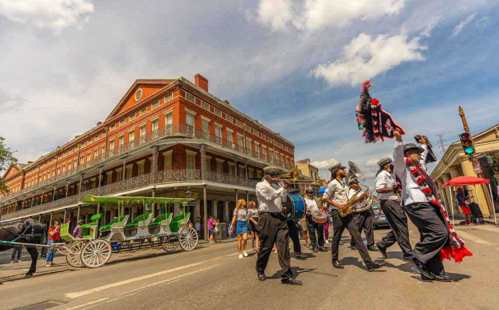 Second line parade in New Orleans, Louisiana
Credit: Stephen Young
