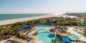 Aerial resort view of Myrtle Beach, South Carolina