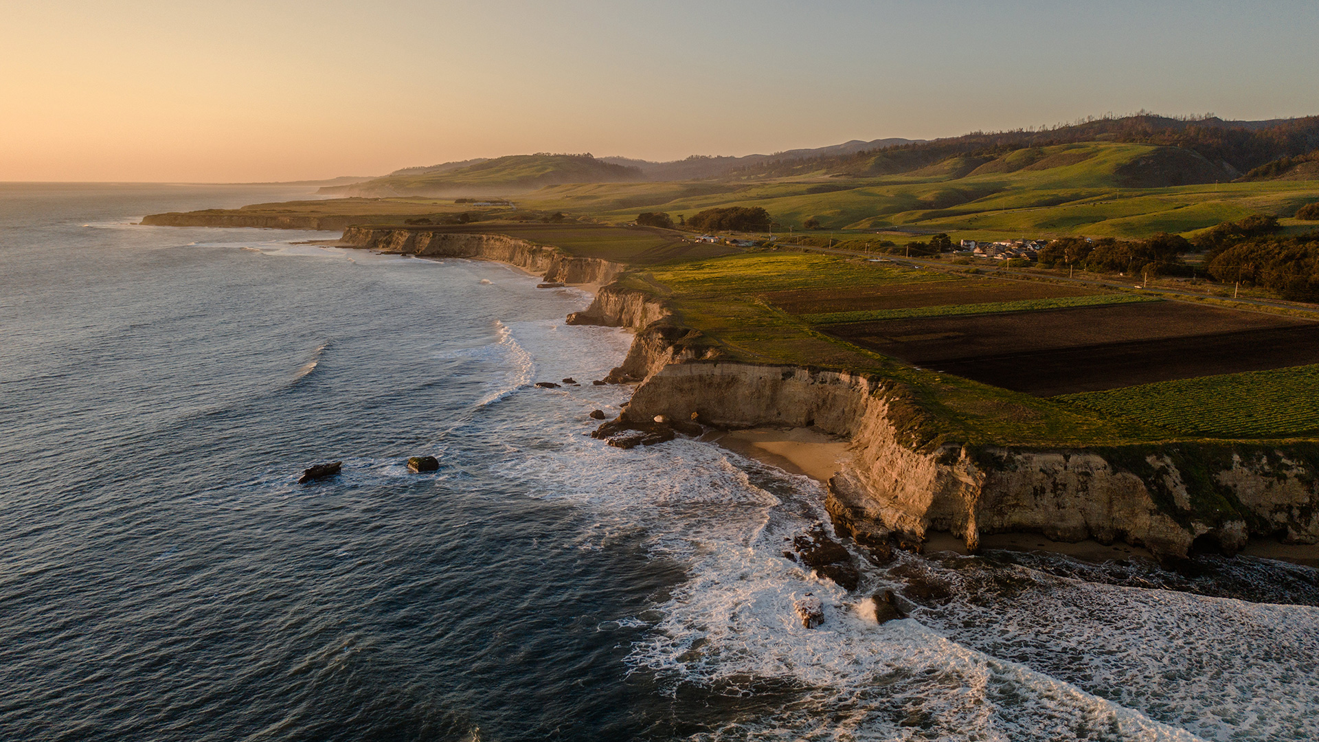Davenport Bluffs a Santa Cruz, California