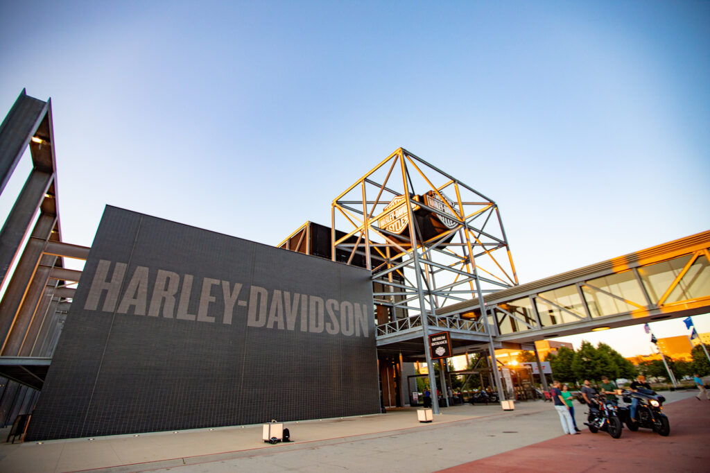 The Harley-Davidson Museum in Milwaukee, Wisconsin