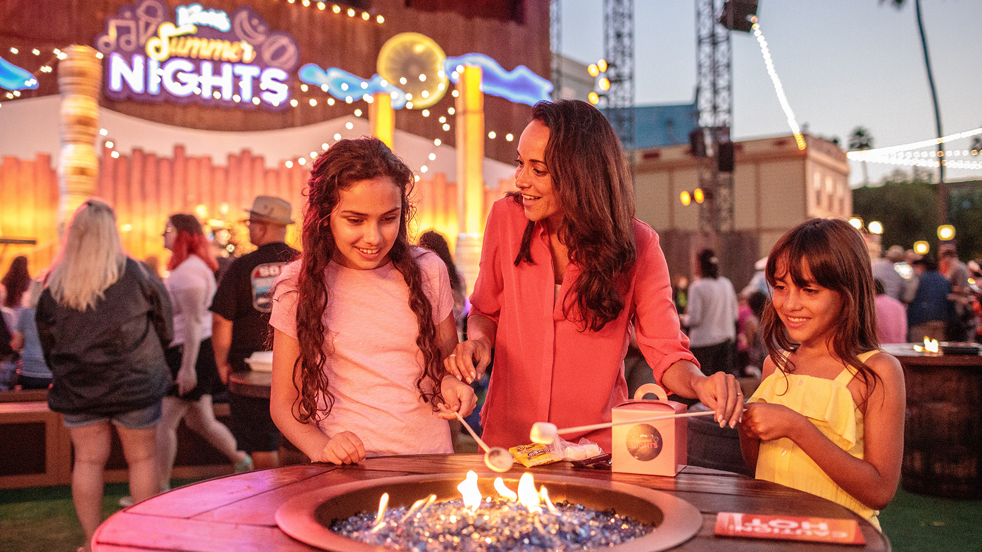 Visiting Knott’s Berry Farm in Buena Park, California, during the Summer Nights Event
