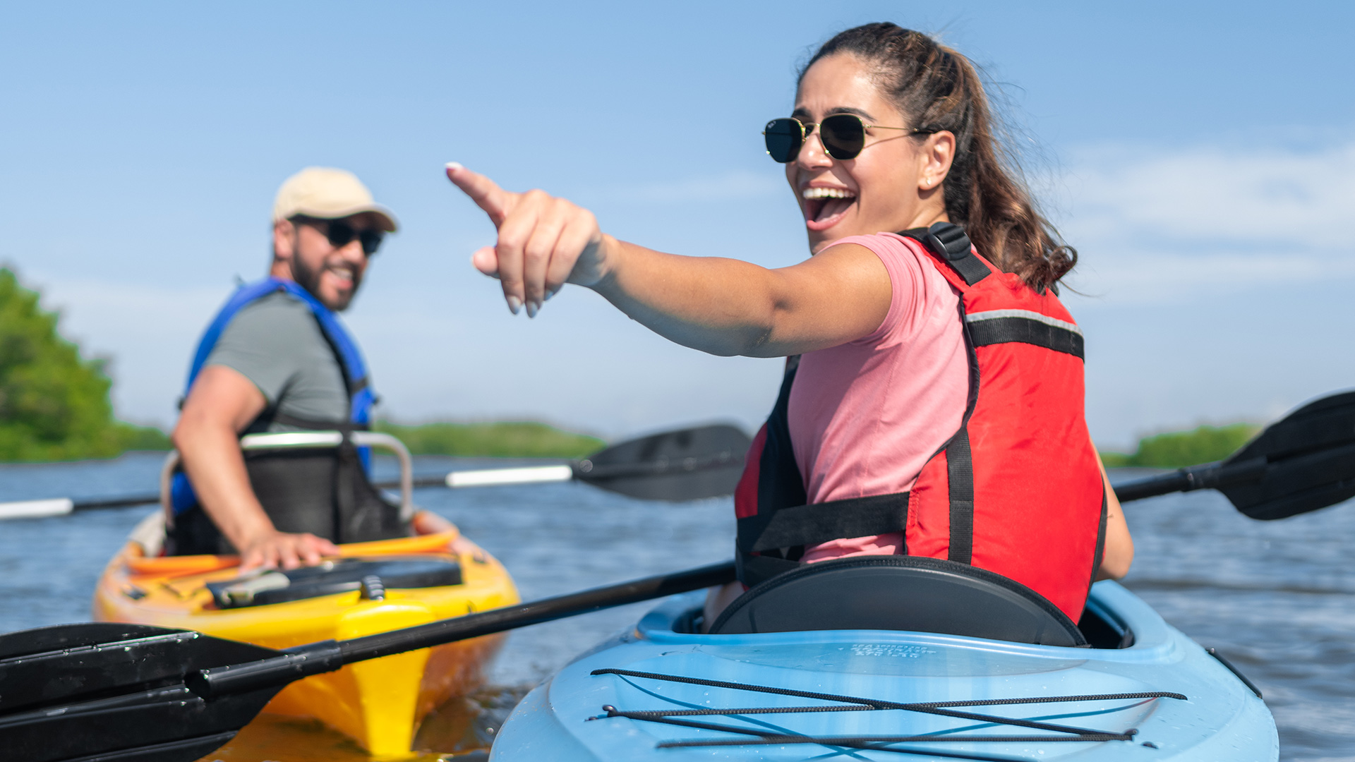 Spotting wildlife while kayaking in Florida's Space Coast