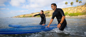 Surfing at Tamarack Beach in Carlsbad, California. Credit: Embry Rucker