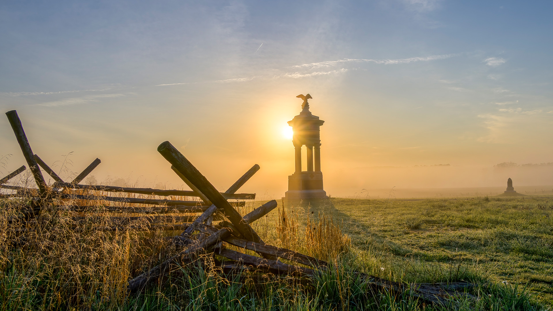 Monument at Gettysburg Battlefield in Pennsylvania. Credit: Jim Fredlund