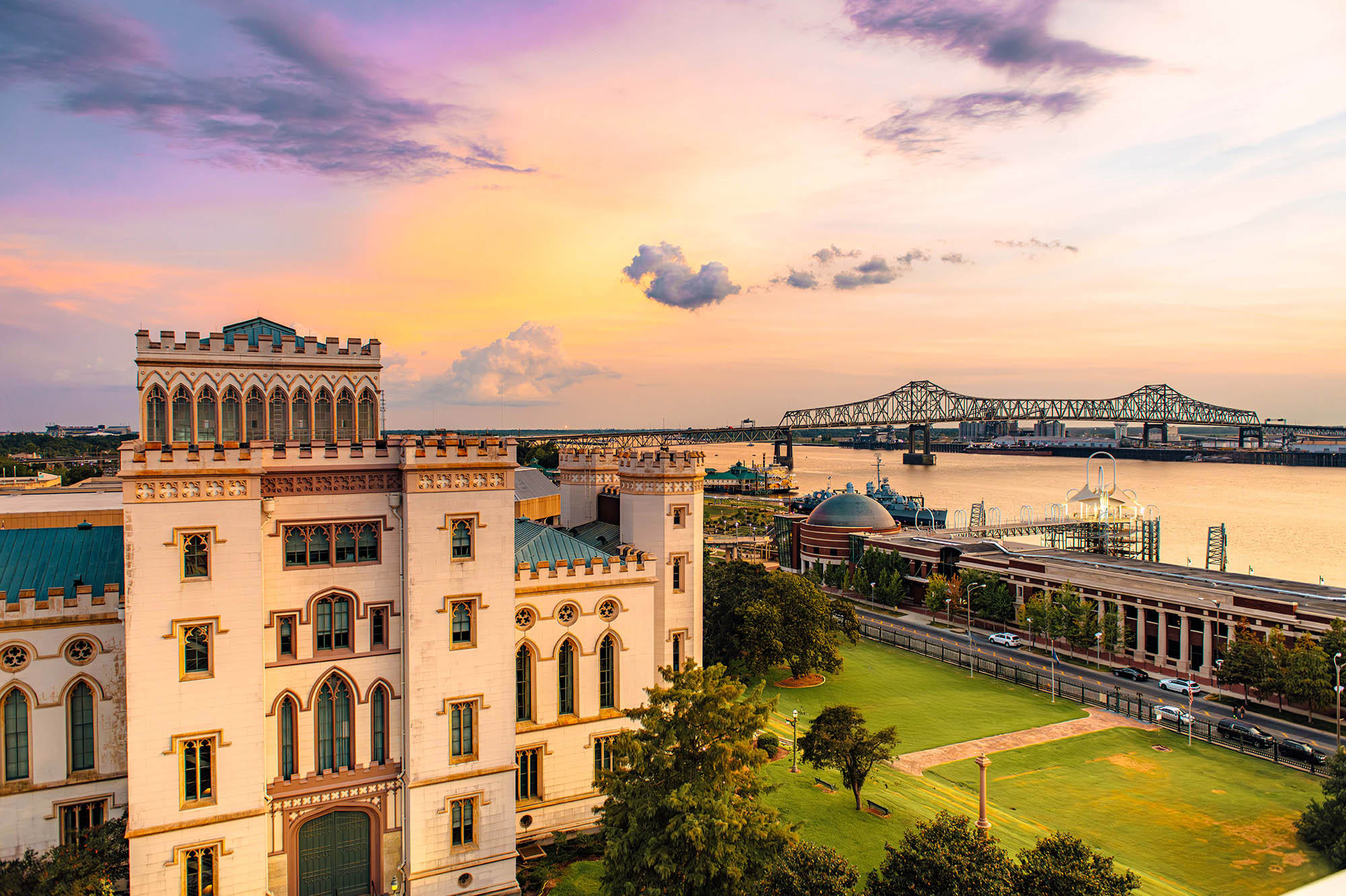 Louisiana’s Old State Capitol in Baton Rouge, Louisiana. Credit: Jordan Hefler