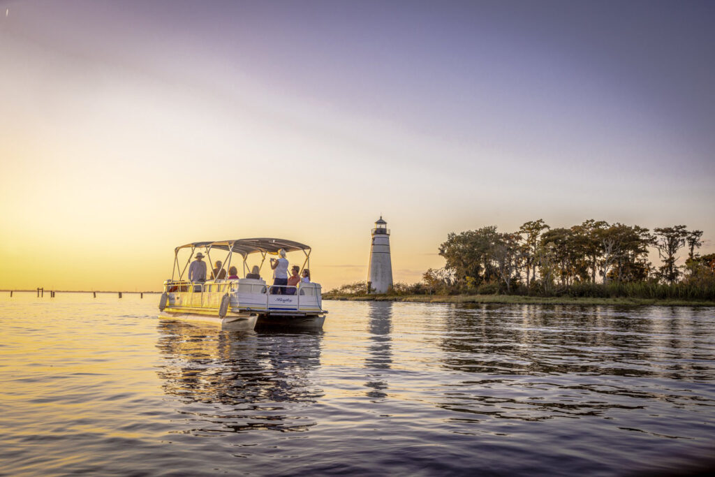 Tchefuncte River Lighthouse in Madisonville, Louisiana