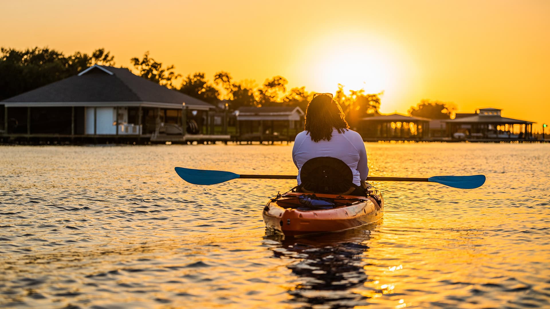 Kayaking in Lake Charles, Louisiana