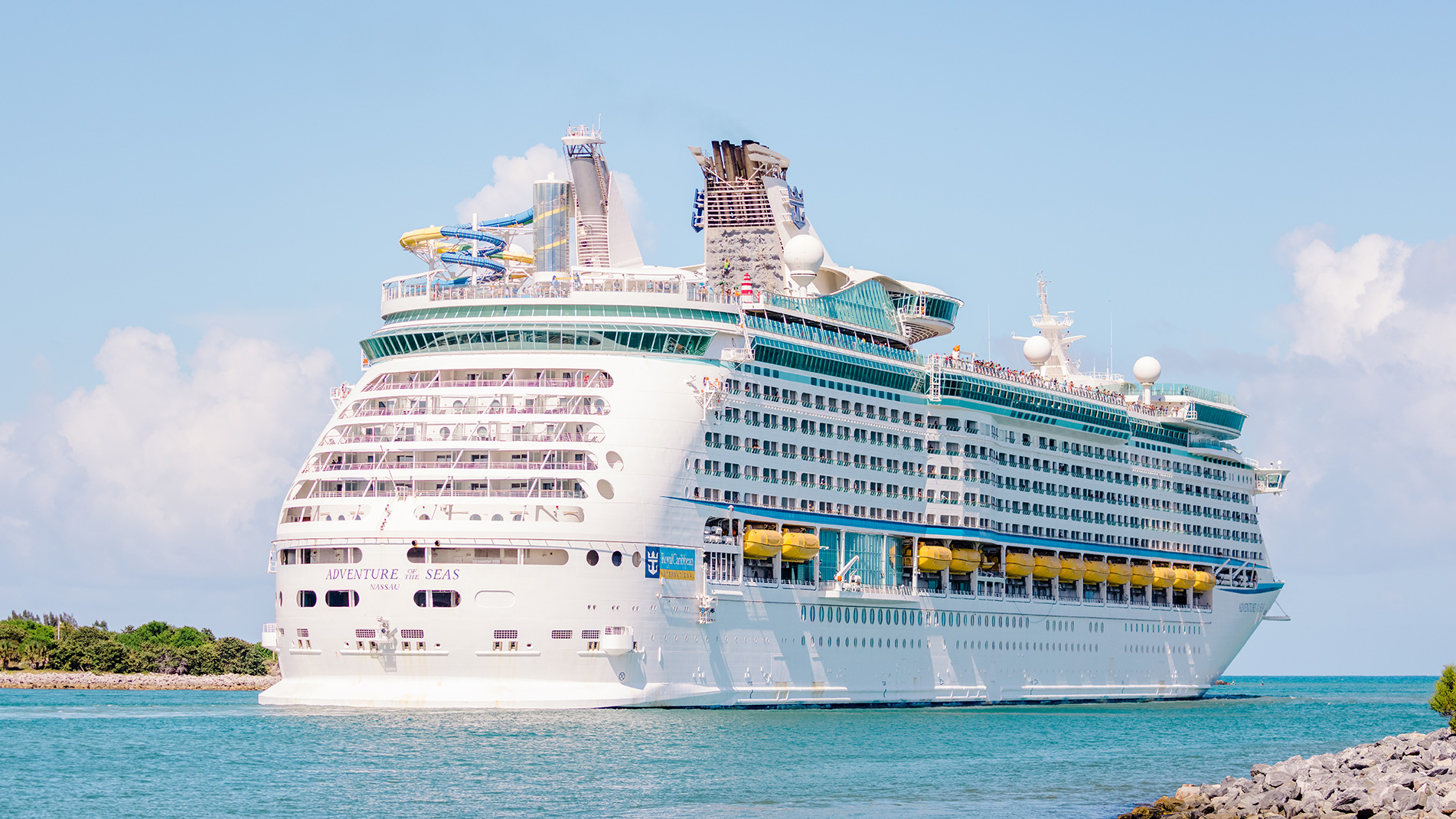 A cruise ship at Port Canaveral on Florida’s Space Coast