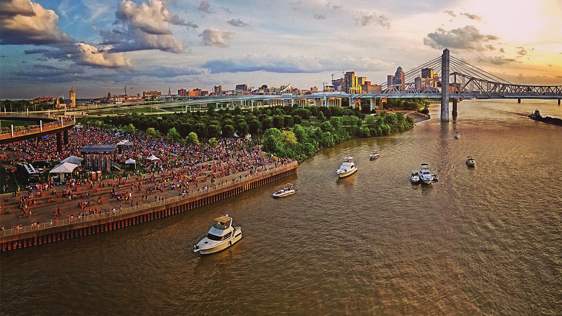 Waterfront Park in Louisville, Kentucky