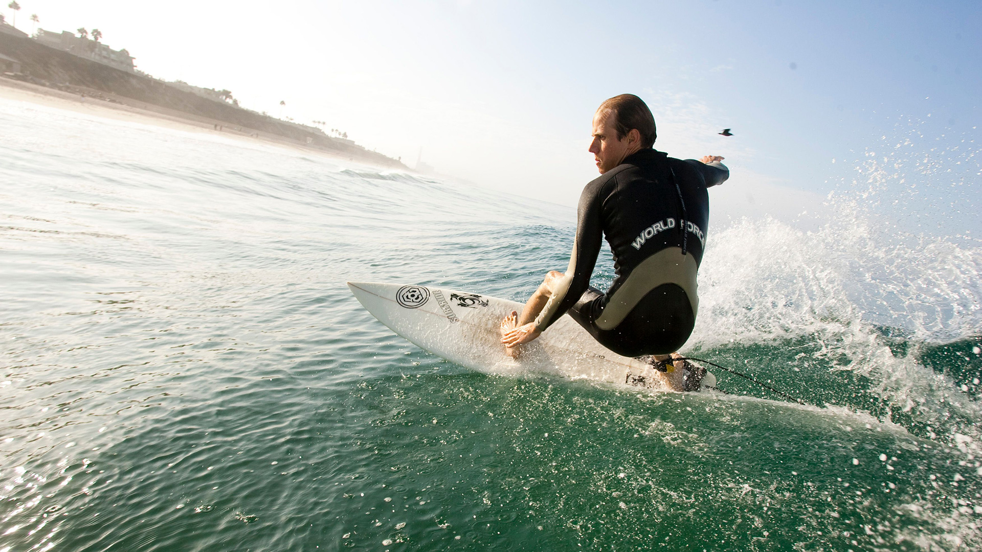 Surfen in Carlsbad Strand, Kalifornien