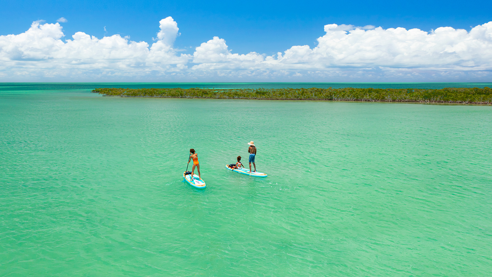 Paddleboarding in The Florida Keys, Florida; Credit: Monroe County Tourism