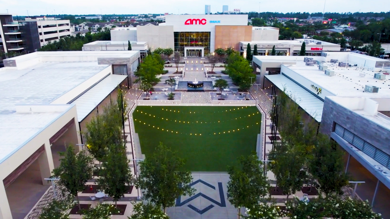 Aerial view of Metropark Square in Shenandoah, Texas
