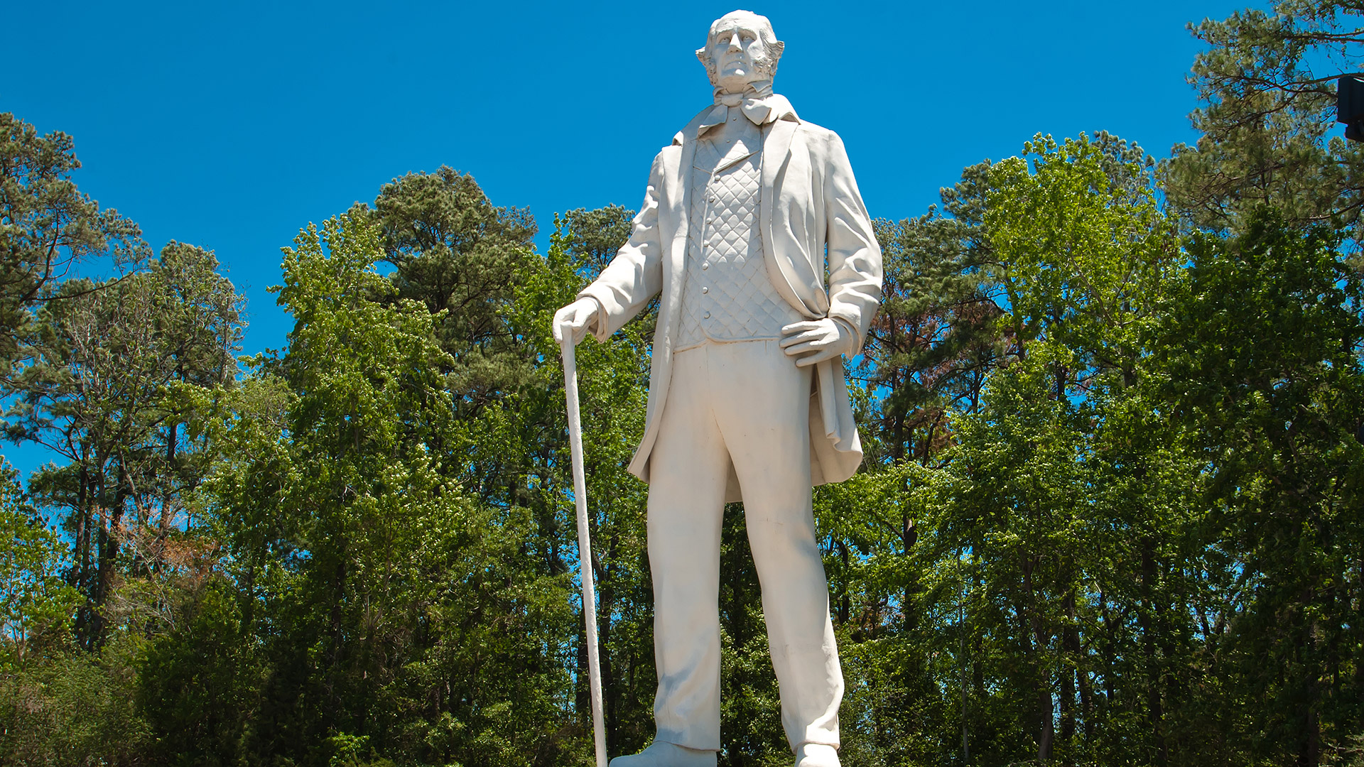 The “Big Sam” statue in Huntsville, Texas
