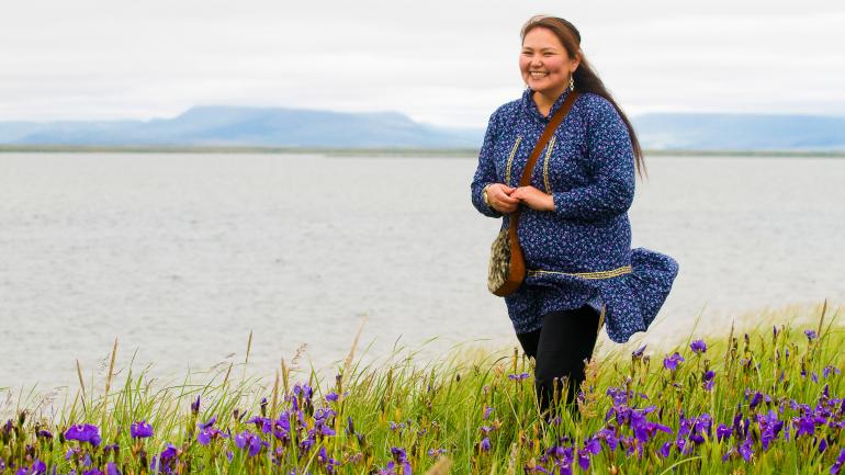 A coastal scene in Nome, the traditional homeland of the Iñupiat people; Credit: Travel Alaska, Michael DeYoung