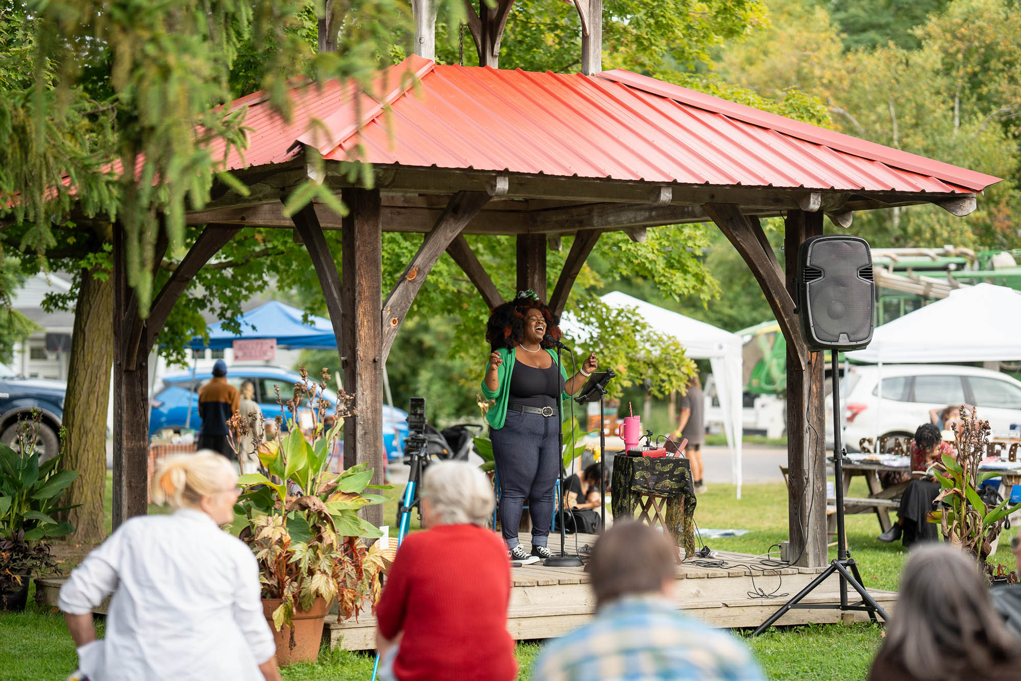 Trumansburg Farmers Market in Trumansburg, New York; Credit: Visit Ithaca