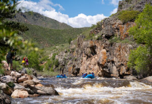 Guided whitewater rafting trek of the Cache la Poudre River near Fort Collins, Colorado; Credit: Visit Fort Collins