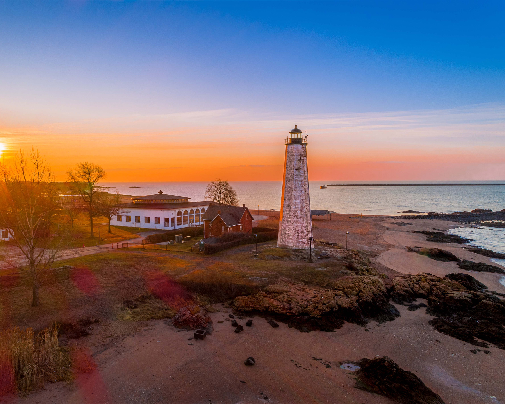 Lighthouse Point Park in New Haven, Connecticut