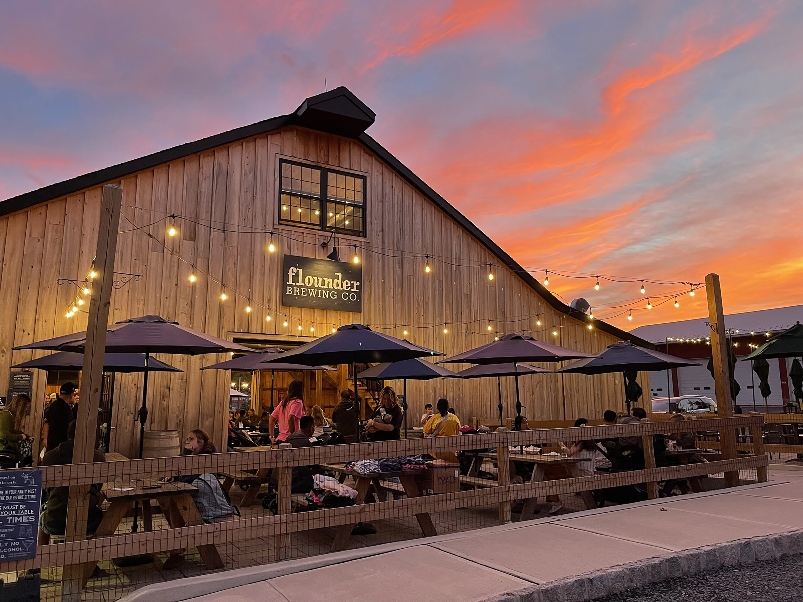 Brasserie de plie dans le canton de Hillsborough, New Jersey