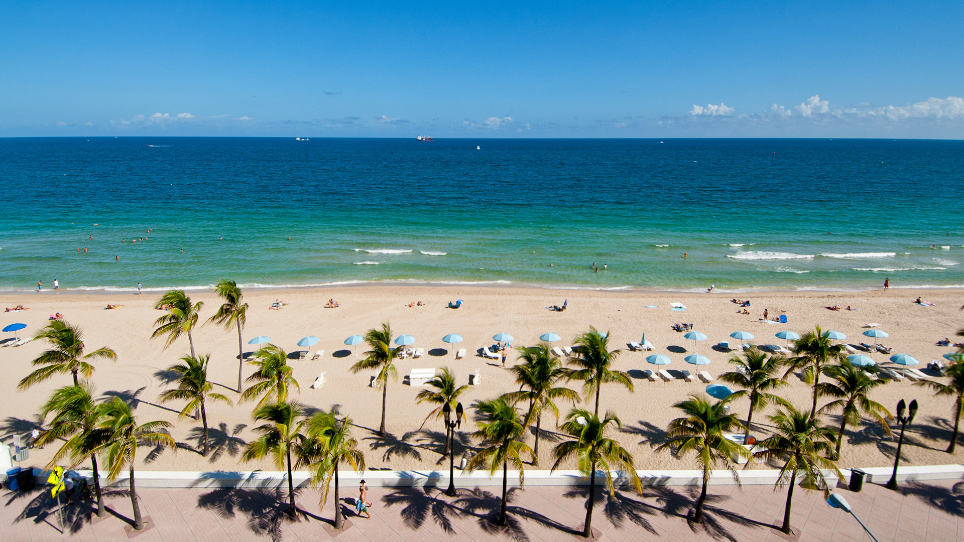 Vista aérea da Fort Lauderdale a partir da Florida 