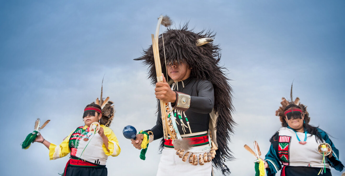 New Mexico Indigenous Tribe Dancing Demonstration