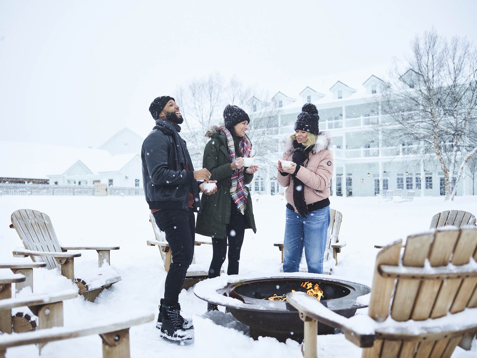 Around the firepit at the Lake House on Canandaigua in Canandaigua, New York; Credit: VisitFingerLakes.com
