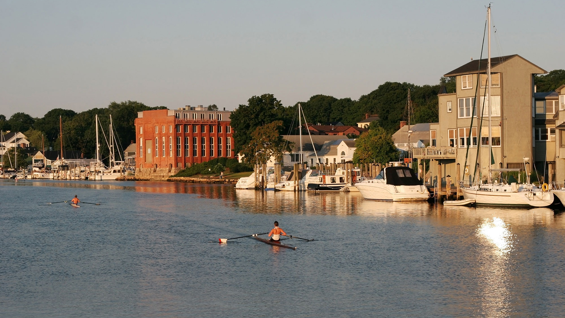 Canottieri sul Mystic a Mystic, nel Connecticut