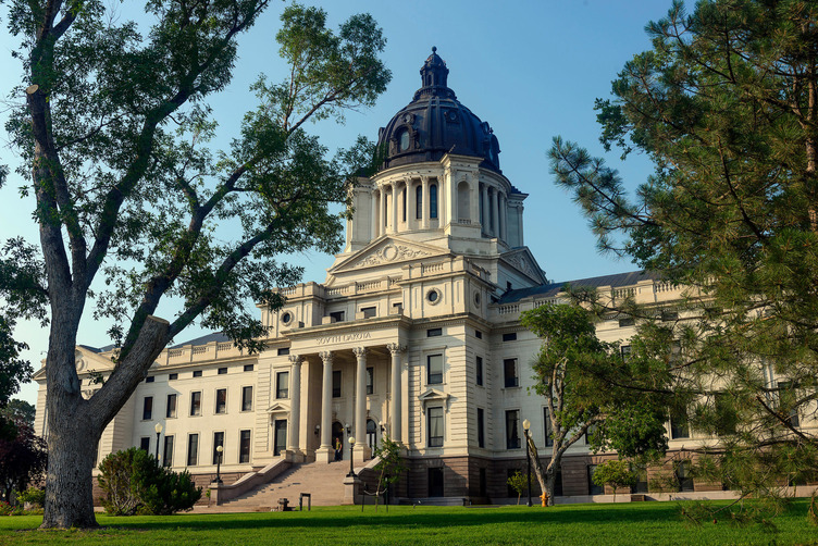 South Dakota State Capitol in Pierre, South Dakota; Credit: Chad Coppess

