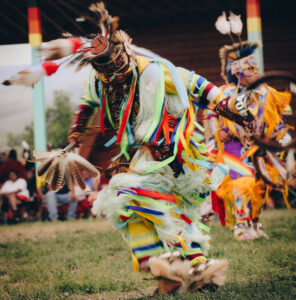 Wind River dancer during a festival in Wind River Country, Wyoming; Credit: Brady McLean