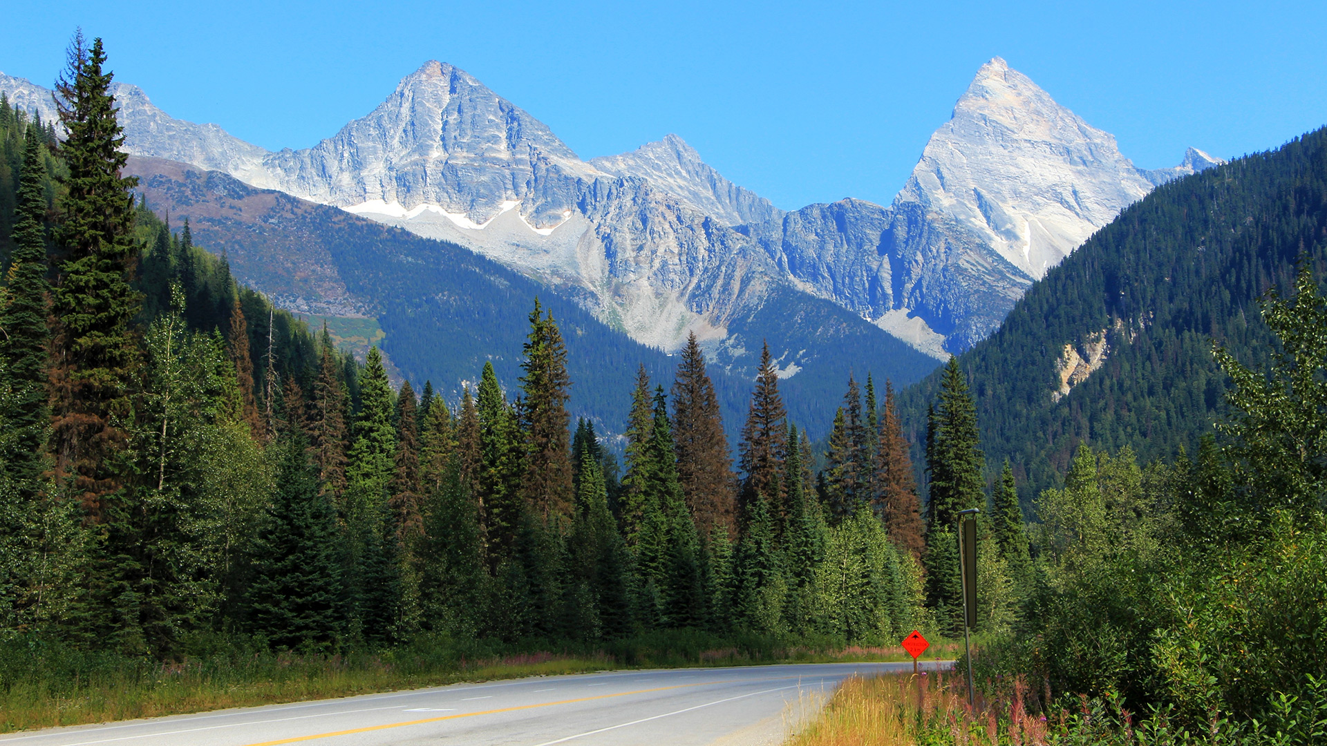 View of the International Selkirk Loop near Sandpoint, Idaho